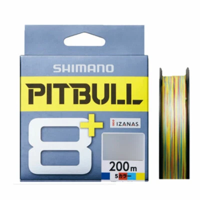 Línea Trenzada SHIMANO PITBULL 8 PLUS 200M 5 Líneas PE Pesca Multicolor Foto 1 de 2
