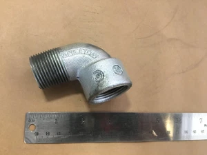 Codo eléctrico Appleton ELMF90-100, 90 (grados), hierro, conexión macho a hembra - Imagen 1 de 5