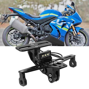 Eliminador de guardabarros trasero LED soporte matrícula para Suzuki GSXR 600 750 1000 RR - Imagen 1 de 15