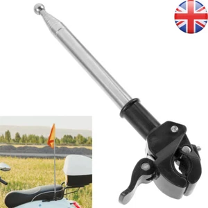 Clip-on Reusable Telescopic Small Flag Pole Car Flagpole Holder for Car Wild UK - Picture 1 of 12