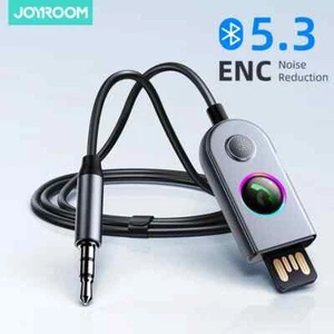 JOYROOM Bluetooth 5.3 Aux Adapter Wireless Car Receiver ENC Noise Cancellation - Picture 1 of 6