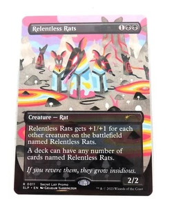 MTG Relentless Rats 0011 Secret Lair Alternate Art Borderless Promo SLP Magic - Picture 1 of 1
