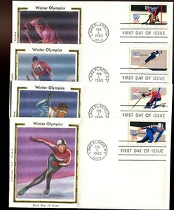 US FDC # 1795-1798 15c Winter Olympics Colorano 4 FDC's 1980, 9d025 - Picture 1 of 1