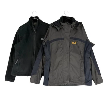 Jack Wolfskin Women Hooded Texapore 2 in 1 Raincoat Jacket Coat Size M - Image 1 of 4