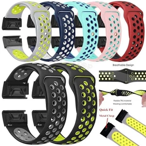 For Garmin Fenix5 plus Sport Silicone Watch Strap Band Wristband Replacement NEW - Picture 1 of 20