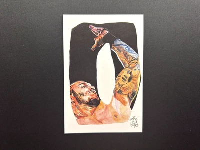 Фотография Рэнди Ортона из художественной печати WWE от Rob Schamberger серия Alphabet 4 дюйма x 6 дюймов - Изображение 1 из 4
