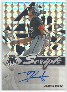 2022 Panini Mosaic Baseball Jakson Reetz Scripts Auto #SC-JN - Afbeelding 1 van 2