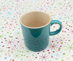 Le Creuset Espresso Cup Ocean Blue Mug Demitasse 0.1 L 3.38 Oz Mini Coffee 2.5" - Picture 1 of 9