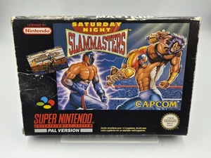 SNES Super Nintendo Saturday Night Slammasters Leer OVP Empty Box ESP - Bild 1 von 8