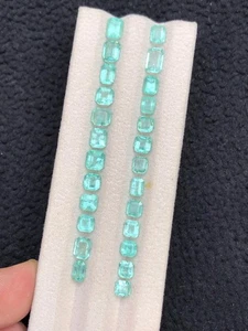 Paraiba Color Tourmaline Faceted Lot 15.20 ct - Bright Neon Mix from Afghanistan - Picture 1 of 8