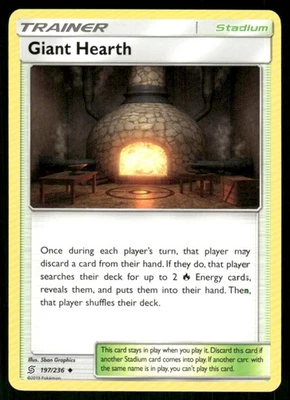 2019 Sun & Moon - Unified Minds Giant Hearth Uncommon #197 - Image 1 of 2