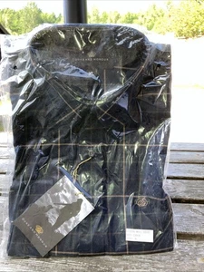 Men’s Shooting Shirt Duke & Honour Navy Check XL - Picture 1 of 5