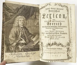 Hamann / Poetisches Lexicon 1765 Literaturlexikon Lexikon Lexika Literatur - Picture 1 of 1