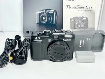 [BOX] Canon PowerShot G11 Digital Camera Black Used - Image 1 of 4