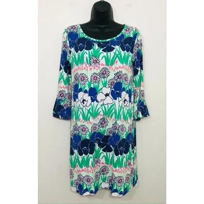 TORI RICHARD Lana Floral Dress Small Morning Glory Performance Athleisure, NWT - Image 1 of 4