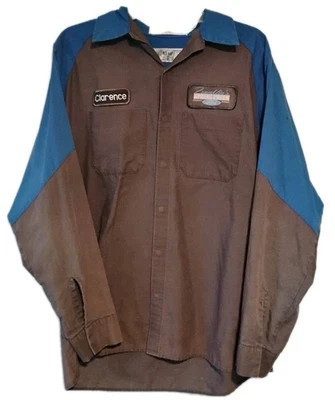 Red Kap Ford, Camisa de Trabajo L Uniforme Técnico Mecánico Negro Azul Manga Larga  Foto 1 de 4