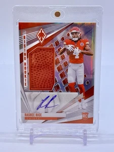 2023 Panini Phoenix Rashee Rice Rising Rookie Materials Auto #RMS-RRI RPA Chiefs - Picture 1 of 2