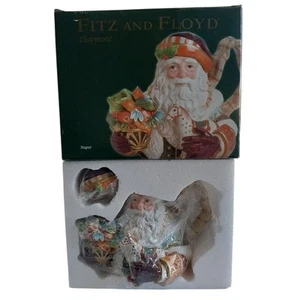 NEW Fitz And Floyd Classics Clairemont Old Fashioned Santa Lidded Teapot BOX - Picture 1 of 8