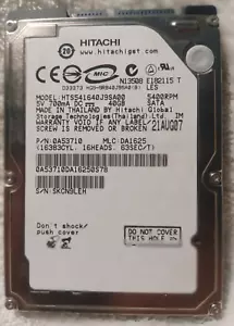 Hitachi HTS541640J9SA00 40GB 2.5" HDD Hard Drive for PS3 ***DESCRIPTION*** - Picture 1 of 6