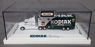 MATCHBOX 1/80 DIECAST KODIAK RACING TRANSPORTER TRAILER RICKY CRAVEN #1634/6000 - Image 1 of 4