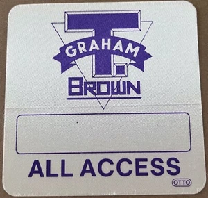 T. Graham Brown Satin All Access Backstage Pass 80er/90er rar - Bild 1 von 1