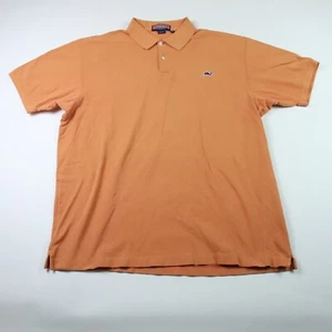 Vineyard Vines Para Hombre Talla XL Naranja Polo Rugby Manga Corta Camisa Ballena - Imagen 1 de 8