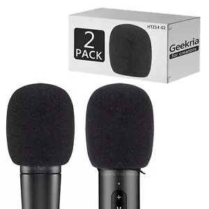 Geekria Schaum Windschutzscheibe für Shure SM57, PGA81-LC (schwarz/2er-Pack) - Bild 1 von 6