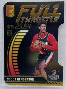 Donruss Elite #2 Scoot Henderson 2023-24 acelerador completo naranja troquelado - Imagen 1 de 2