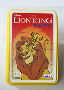 RARE VINTAGE 90'S LION KING QUARTETT 32 CARD GAME DISNEY BY MIKA GREECE NEW ! - Picture 1 of 5