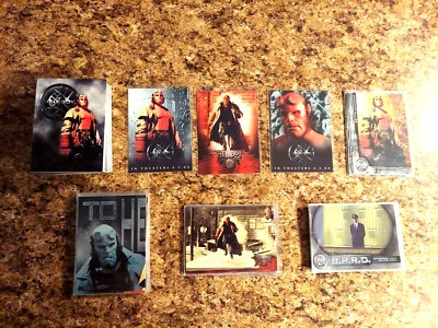 HELLBOY 72 CARD TRADING CARD SET + ALL 26 BONUS CHASE CARDS INKWORKS 2004 "READ" - Image 1 of 4