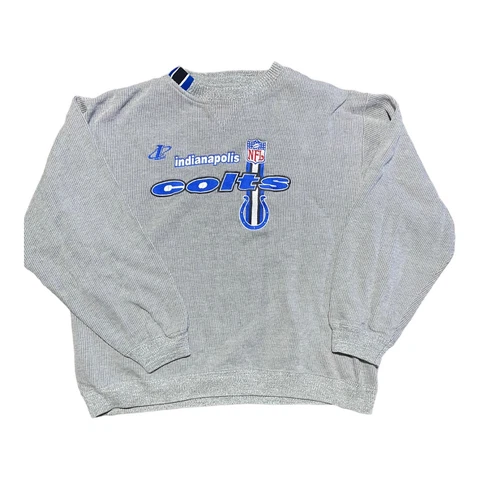 Indianapolis Colts Logo Athletic Pro Line Embroidered Sweater XL Cover