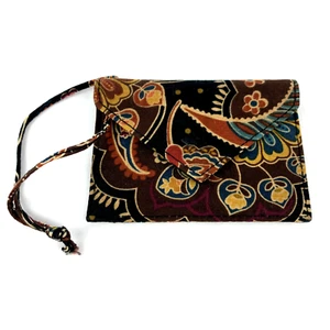 Vera Bradley Druck im Ruhestand KENSINGTON Reise Ausweis Gepäckanhänger braun Paisley gebraucht, in einwandfreiem Zustand - Bild 1 von 5