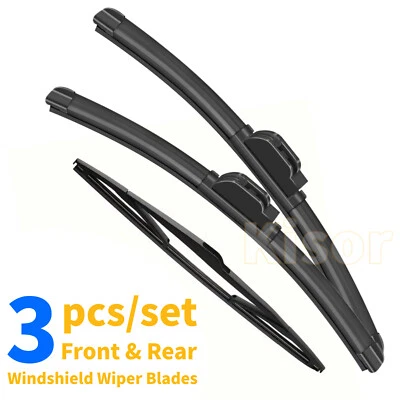 kisor 21"19"14" Front and Rear Wiper Blades Fit for 2009 Mazda 3 Sport, 3pcs - Image 1 of 4