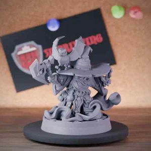 Gnome ArchMage Miniature Halfling Dungeons and Dragons Mini DnD 5e TTRPG - Picture 1 of 8