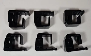 6 New Heavy Duty ALUMINUM MOUNTING CLAMP Truck Cap Topper Camper RV Rail BLACK - Picture 1 of 5