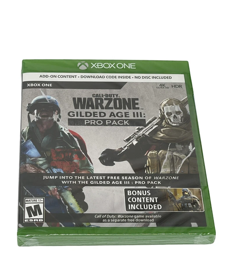 Activision COD WARZONE GILDED AGE III Pro Pack Bonus Content Included Xbox One