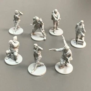 7 PIEZAS Juguetes Modelo de Juego de Mesa Soldado Gris Guerreros Miniaturas Juego de Rol Modelo de Juguetes - Imagen 1 de 7