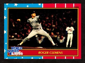 1987 FLEER 1986 WORLD SERIES #3 ROGER CLEMENS - BOSTON RED SOX - Picture 1 of 2