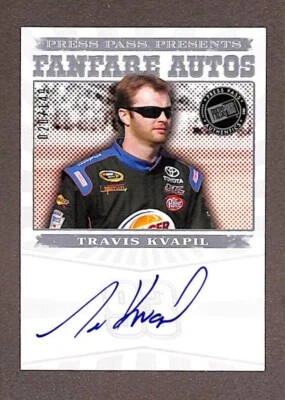 2013 Press Pass Fanfare #FFA-Travis Kvapil Auto /149 - Image 1 of 3