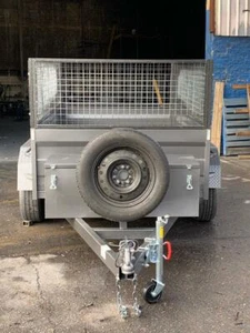 10x5 Tandem Tipper Trailer 600MM CAGE BRAND NEW RIMS & TYRES FREE JOCKEY WHEEL - Picture 1 of 1