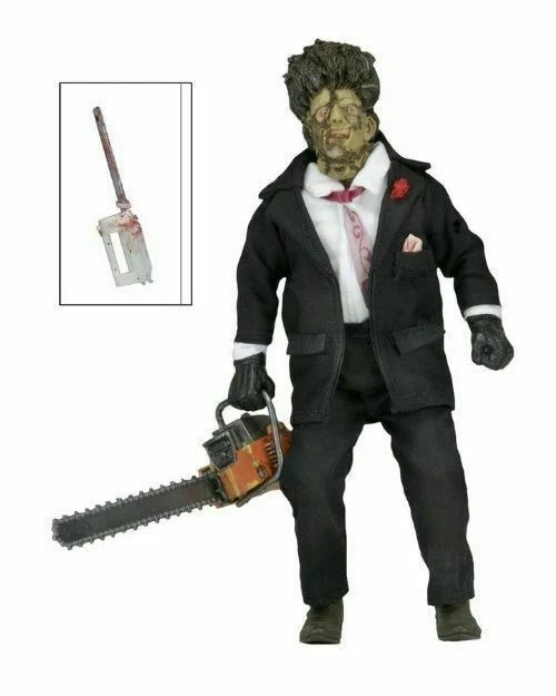 NECA 8 inch The Texas Chainsaw Massacre 2 Leatherface Clothed Retro Action Figure
