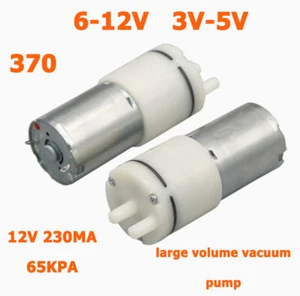DC 12V Mini Motor Vakuum Wasserpumpe 370 Selbstansaugende Saug Wasserdruckpumpe - Picture 1 of 8