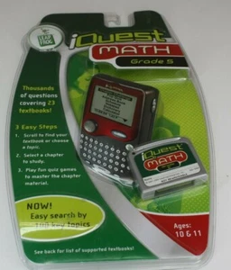 Leap Frog iQuest Cartridge Math Grade 5 Ages 10 11 Sealed Package - Picture 1 of 4