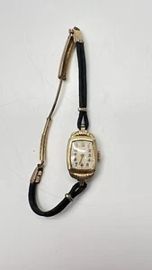 Vintage Elgin Watch Kreisler 025 Gold Content Strap w- Box Arnold Layher Jeweler - Picture 1 of 9