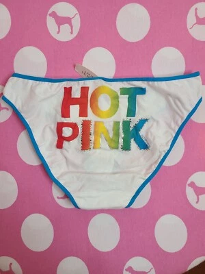 Nuevo De Colección Victoria's Secret ROSA Arco Iris Bling Algodón Bikini Panty Talla M ☆ ¡Raro! Foto 1 de 4
