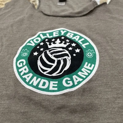Tanque de voleibol Lucky Dog Next Level Starbucks talla pequeña espalda deportiva gris raro Foto 1 de 4