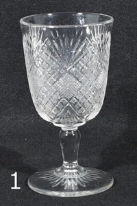 Cáliz EAPG Campbell Jones 1850 diamante aplanado también conocido como Menlo 5 3/4" de alto - Imagen 1 de 4