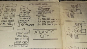 Original 1952 Bally Atlantic City Pinball Bingo Game Schematics - Bild 1 von 4