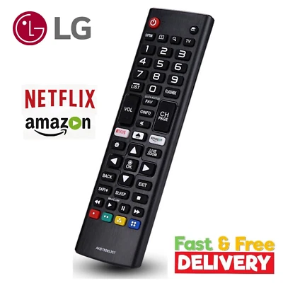 AKB75095308 LG TV REPLACEMENT REMOTE CONTROL FOR SMART TV LED 3D NETFLIX BUTTON - Image 1 of 4