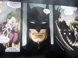 Batman Dark Knight devuelve 50x30 pintura al óleo Joker Harley Quinn marco disponible. - Imagen 1 de 3